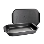 Keptuvė orkaitei Induplus, 40 x 26 cm, juoda