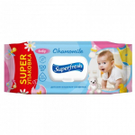 Drėgnos servetėlės kūdikiams su ramunėlių ekstraktu Superfresh, 120 vnt.