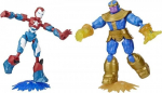 Marvel Iron Patriot ir Thanos 15cm lankstūs veiksmo personažai