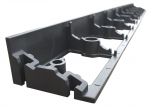 Vejos bortelių komplektas 16 vnt Ekogrid 45x1000mm, juodas