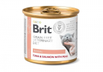 Brit Veterinary Diet Renal su tunu, la&scaron;i&scaron;a ir žirneliais, 200 g