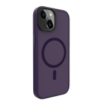 Evelatus hibridinis dėklas Apple iPhone 15 su Magsafe tamsiai violetinis