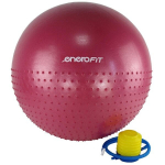 Gimnastikos kamuolys su pompa Enero Fit, 65 cm, raudonas