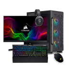 Kompiuteris Gaming PC Corsair 2 Komplekt, Intel&reg; Core&trade; i5-14600KF 4.9 GHz, 1 TB SSD, RAM 16GB DDR5, GeForce RTX&trade; 5060 8GB, PSU 650W, Windows 11 24″ FullHD 1920×1080 165Hz