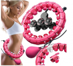 Happy People Treniruočių lankas su masažuojančiais elementais ir papildomu svoriu Hula Hoop
