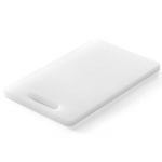 Virtuvinė pjaustymo lenta su rankena HDPE 25x15cm Hendi, balta