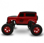 Radijo bangomis valdomas automobilis Big Foot, raudonas