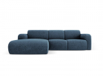 Kairinė sofa Windsor & Co Lola, 250x170x72 cm, tamsiai mėlyna