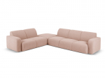 &Scaron;e&scaron;iavietė kairinė sofa Windsor & Co Lola, 315x250x72 cm, rožinė