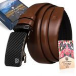 Natūralios odos diržas vyrams Peterson, rudas