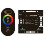 Avide LED RGB juostų valdiklis 216W su RF pulteliu