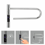 Elektrinė &scaron;ildoma rank&scaron;luosčių kabykla Telvel Smart Chrome, 40x25 cm, 20 W