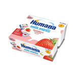 Jogurtinis desertas su bra&scaron;kėmis Humana Milk Minis, 8 mėn+, 400g