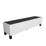 TV stovas Asir, 149,2x35x38 cm, juodas/baltas