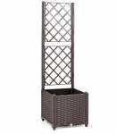 Sodo pakeliamas lovelis su grotelėmis Costway, 40x40x135 cm