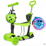 Triratis paspirtukas Scooter 5in1 LP267, žalias