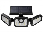 LED lauko &scaron;viestuvas su saulės kolektoriumi, su judesio jutikliu