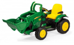 Vienvietis vaiki&scaron;kas elektrinis traktorius Peg Perego John Deere Ground Loader, žalias/geltonas