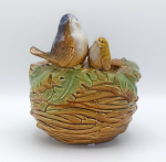 Keraminis gėlių vazonas Pauk&scaron;čiai, 17x17x18 cm