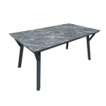 Stalas CASPER 160x90x73 cm, pilkas