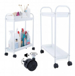 Vonios lentyna ant ratukų Yokahome, balta