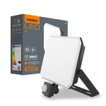 Prožektorius su jutikliu LED 50W, 4750Lm, 5000K, Videx F3 PIR
