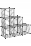 Modulinė metalinė spintelė x6 33x33x33cm juoda