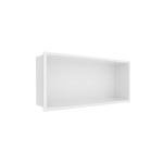 Nerūdijančio plieno įleidžiama lentyna WALL-BOX balta 45x20x10 cm