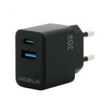 30W GaN tinklo įkroviklis su USB-C jungtimi, greitas sieninis Quick Charge adapteris i&scaron;maniesiems telefonams ir plan&scaron;etėms