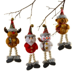 Eglutės žaisliukai, medžiaginiai, 4 vnt.