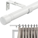 HARRMS Metalinis karnizas 76-198 cm, baltas