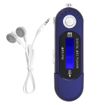 MP3 grotuvas Mp3 grotuvas su ausinėmis 8gb, ne&scaron;iojamas muzikos MP3 USB grotuvas su LCD ekranu Fm radijas, skirtas vaik&scaron;čioti, bėgioti (mėlynas)