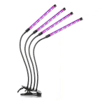 Augalų lempa su 4 lanksčiais LED fluorescenciniais vamzdeliais