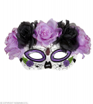 Kaukė D&iacute;a de los muertos, violetinė
