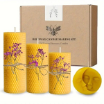 Beeswax Candle Making Kit Bičių va&scaron;ko žvakių rinkinys, 4 vnt