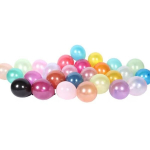 Balionų rinkinys Pearl Color Helium, įvairių spalvų, 100 vnt.