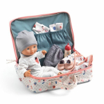 Lėlė Pomea Vanille lagamine su priedais Djeco, 32 cm