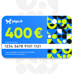 El. Dovanų kuponas, &euro; 400 vertės