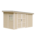PREMIUM kokybės sodo namelis Timbela - M939B, 8.68 m&sup2; - A231x248x412 cm - Be grindų ir &scaron;oninės sienos