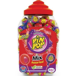 Ledinukai su kramtomąja guma Pin Pop Mix, 100 vnt. x 18 g