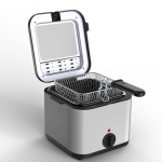 gruzdintuvė, elektrinė gruzdintuvė nerūdijančio plieno AC 1000W daugiafunkcinė gruzdintuvė virtuvės priedai su krep&scaron;eliu,