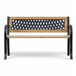 Sodo ir parko suoliukas Sofotel Elion, metalinis rėmas, medinė sėdynė, 125 cm