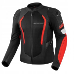 Vyri&scaron;ka vasarinė motociklininko striukė SHIMA MESH PRO 2.0, juoda/raudona/balta, dydis XXL