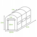 &Scaron;iltnamis Fluxar home FOI-1104  400 x250 cm,   10 m&sup2;