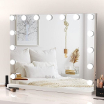 Veidrodis su 15 LED HOLLYWOOD-MIRROR-60X50CM-WHITE