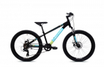 Kalnų dviratis Capriolo LC 240 24" juodas/mėlynas
