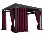 Sodo užuolaida Mariall ZMOS-12, 155x210 cm, bordo spalvos