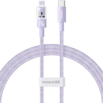 Įkrovimo laidas - BASEUS - Gem - USB-C į Lightning - 20W - 1m - Violetinė