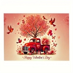 Viryklės apsauginis kilimėlis su Valentino dienos motyvais
