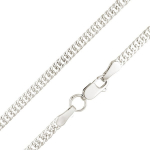 Sidabrinė grandinėlė moterims "Double Curb" Brasco 53199